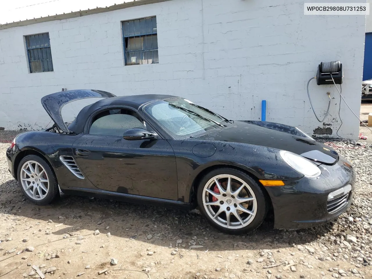 2008 Porsche Boxster S VIN: WP0CB29808U731253 Lot: 49583214