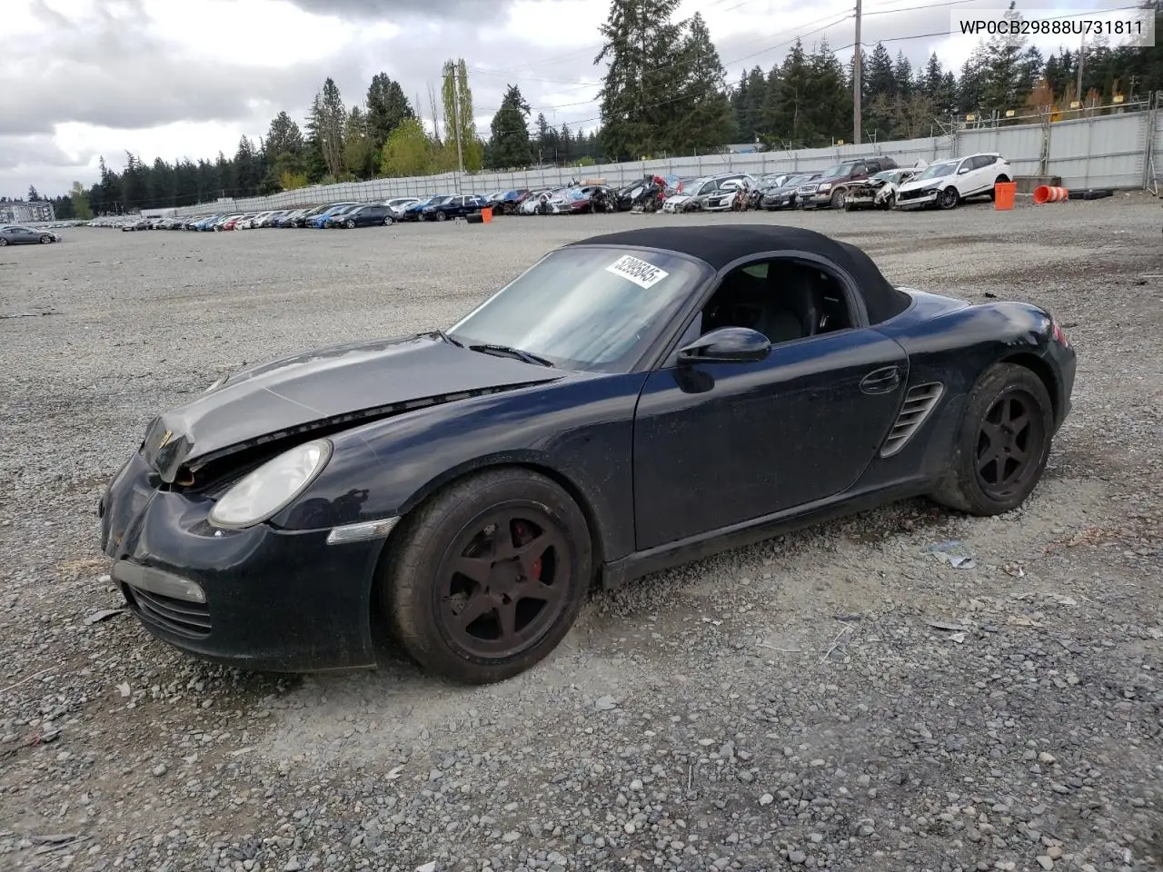 2008 Porsche Boxster S VIN: WP0CB29888U731811 Lot: 52995845