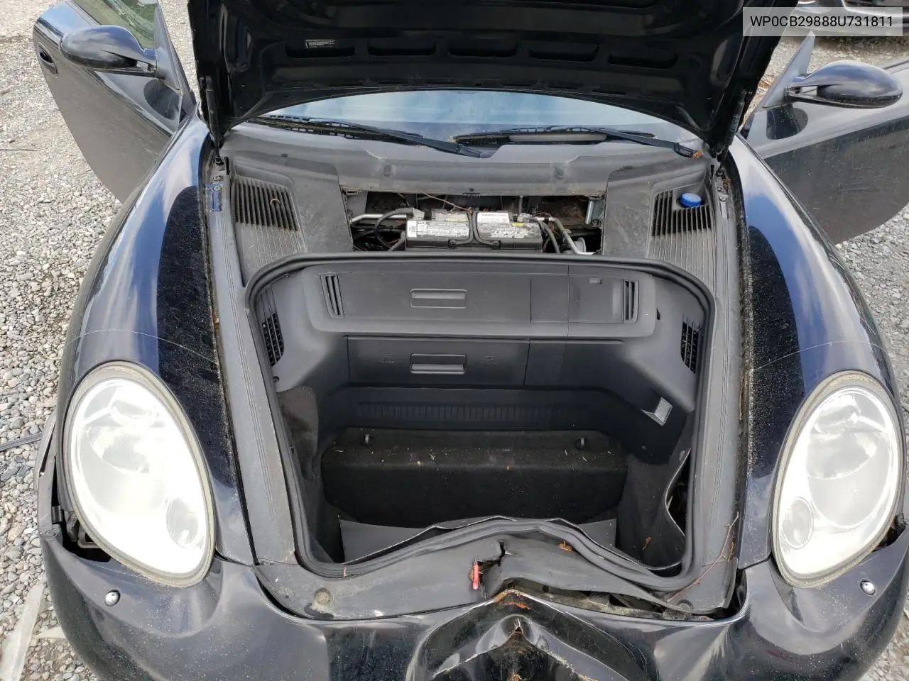 2008 Porsche Boxster S VIN: WP0CB29888U731811 Lot: 52995845
