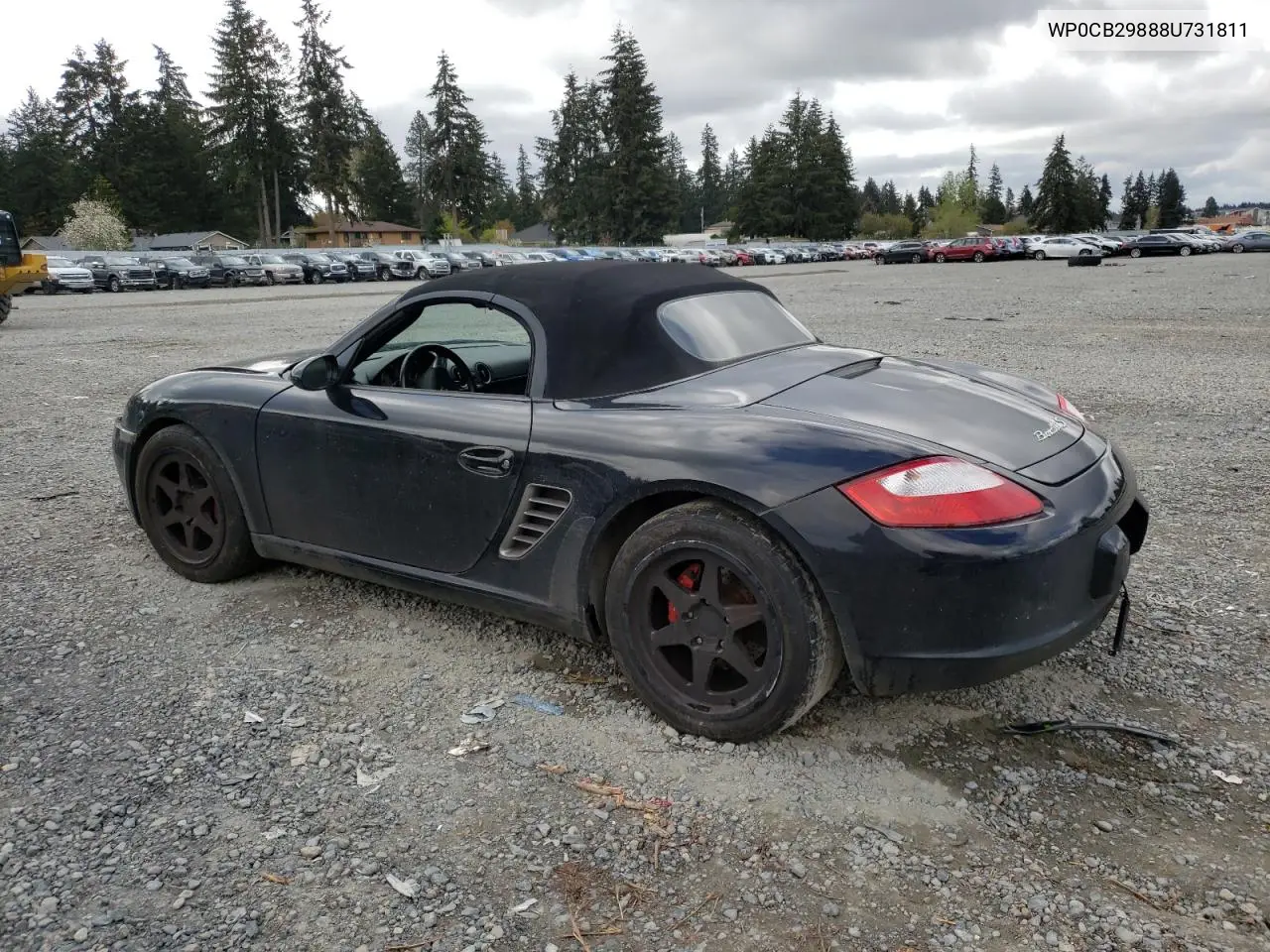 2008 Porsche Boxster S VIN: WP0CB29888U731811 Lot: 52995845