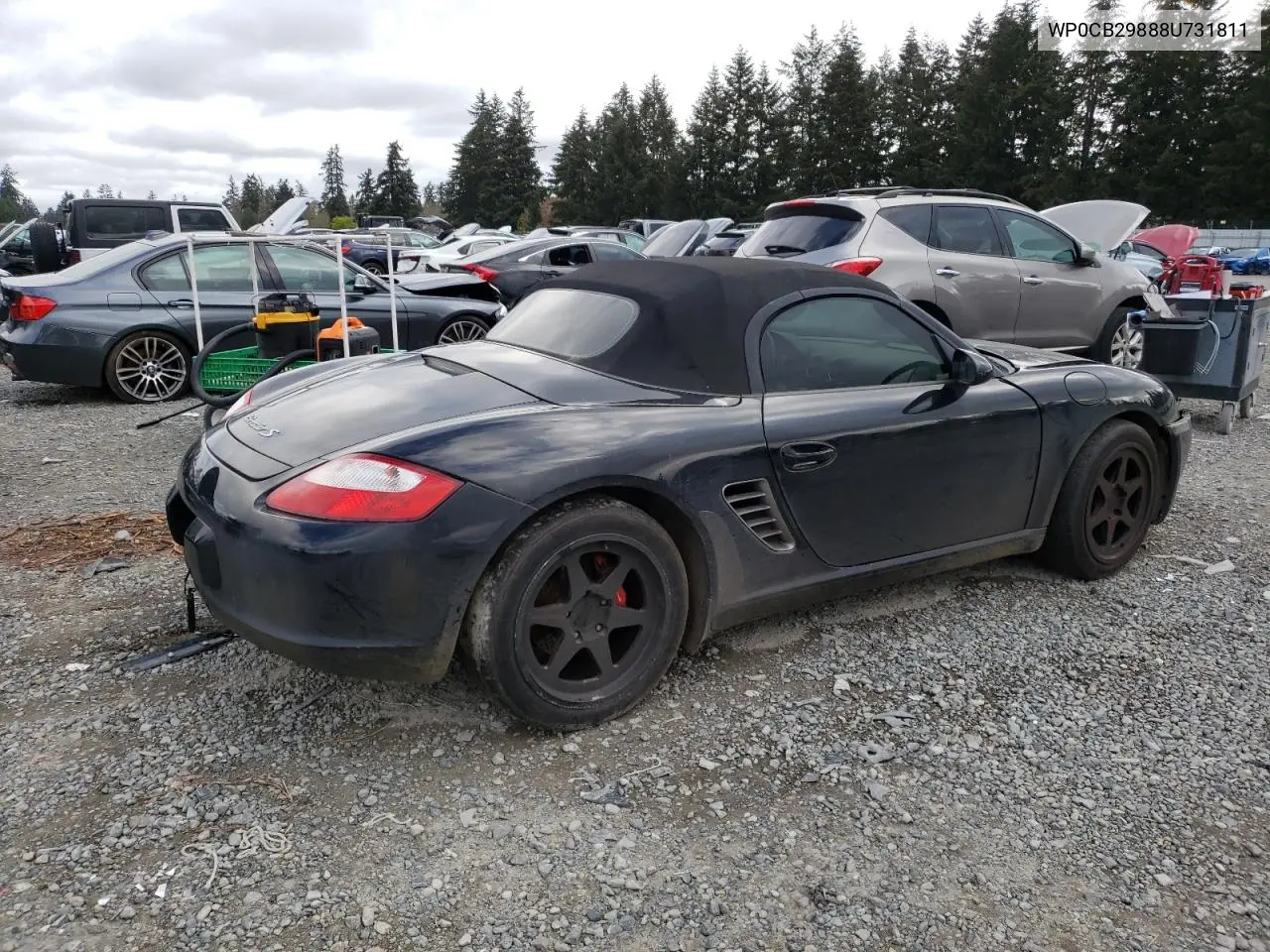 2008 Porsche Boxster S VIN: WP0CB29888U731811 Lot: 52995845