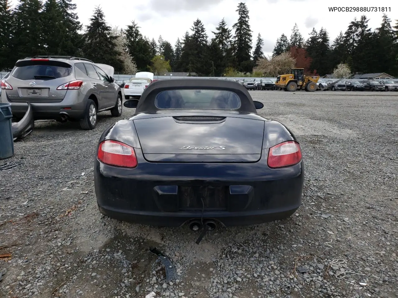 2008 Porsche Boxster S VIN: WP0CB29888U731811 Lot: 52995845