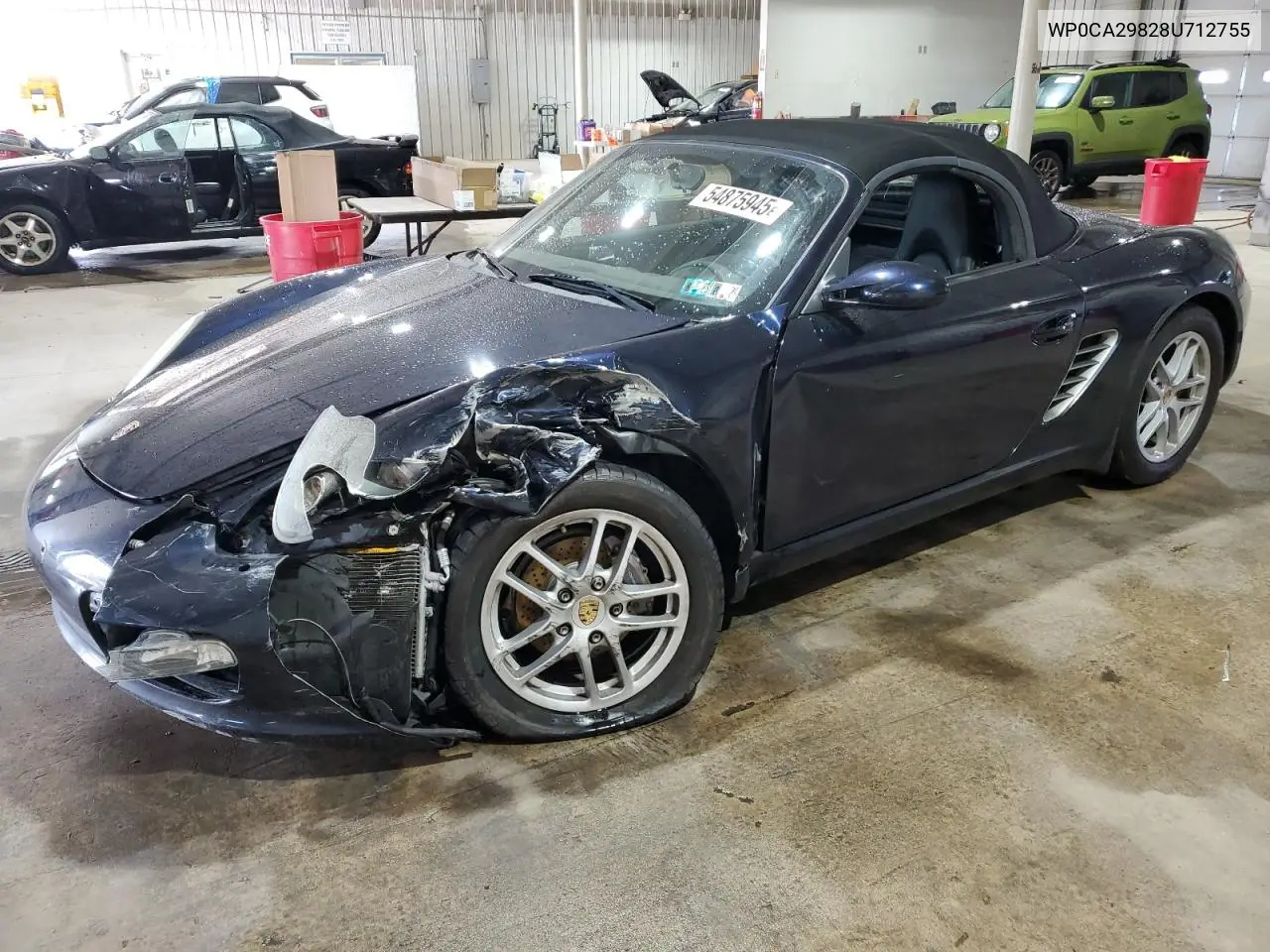 2008 Porsche Boxster VIN: WP0CA29828U712755 Lot: 54875945
