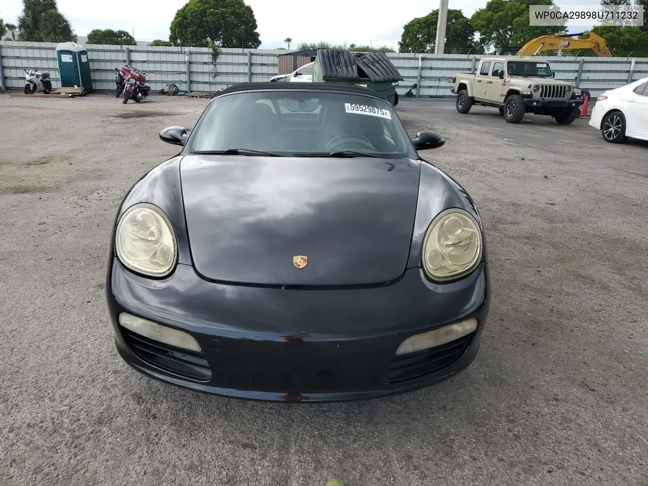 2008 Porsche Boxster VIN: WP0CA29898U711232 Lot: 59529875
