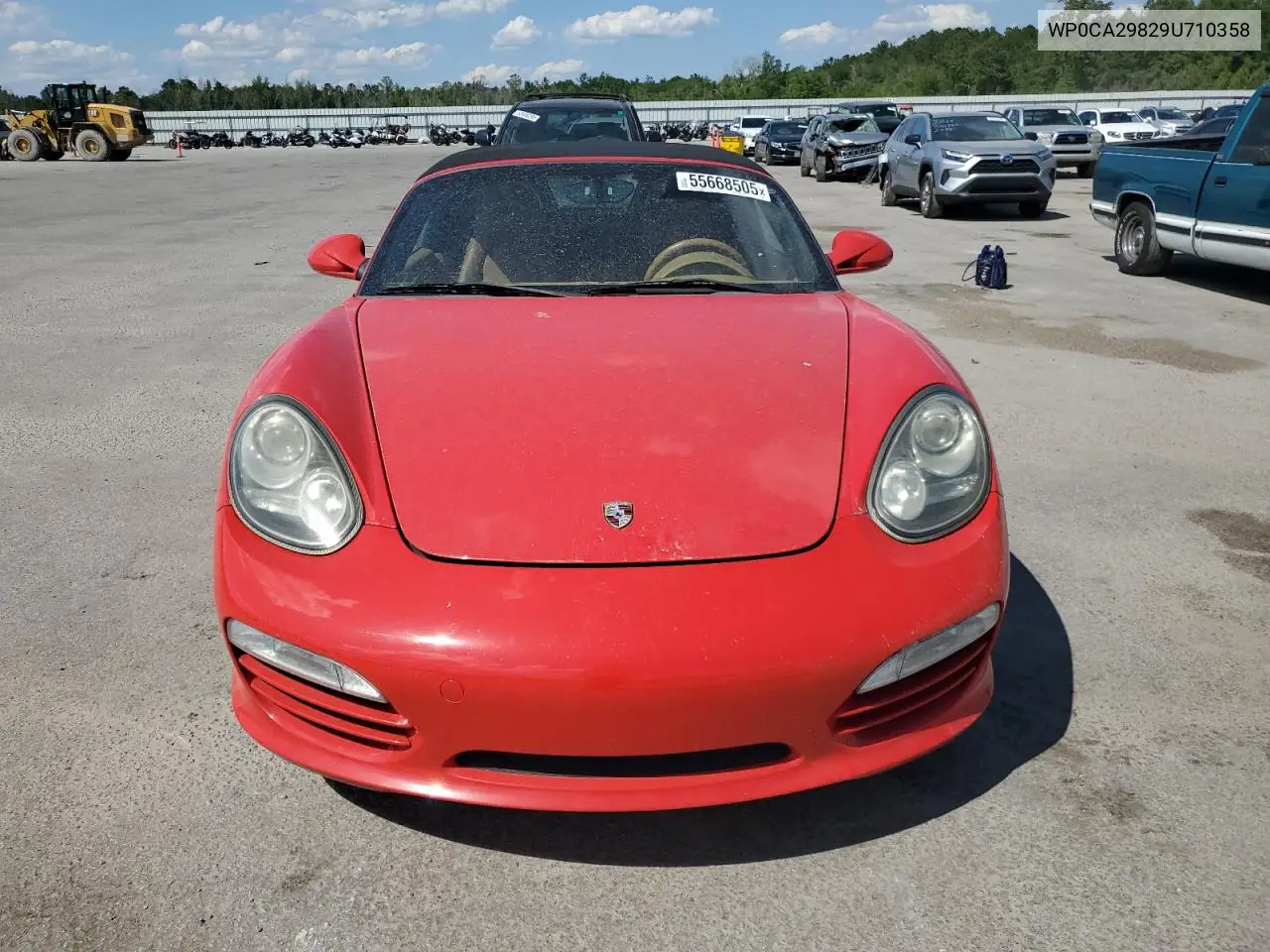 2009 Porsche Boxster VIN: WP0CA29829U710358 Lot: 55668505