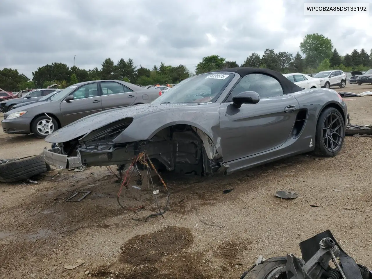 2013 Porsche Boxster S VIN: WP0CB2A85DS133192 Lot: 56595515