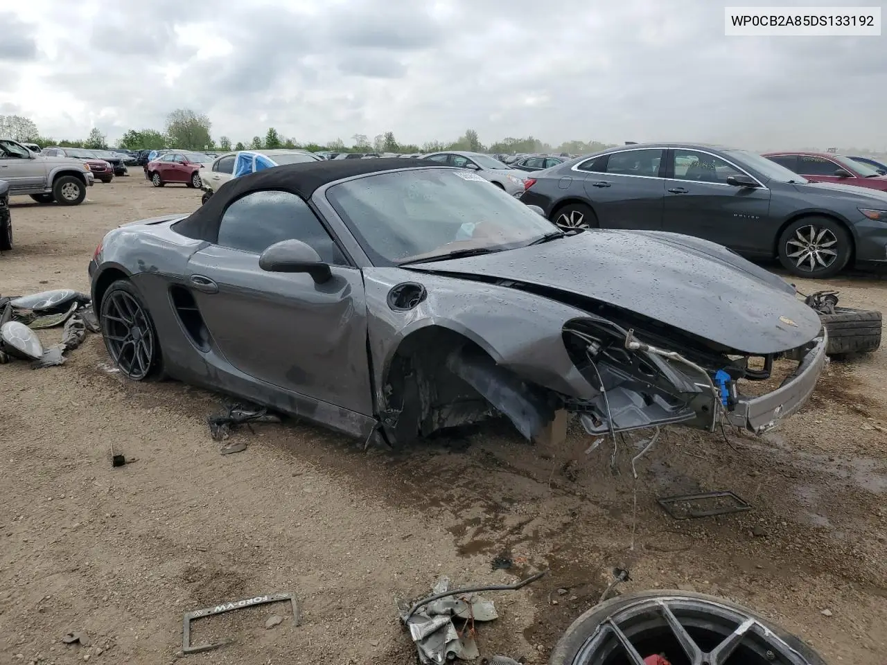 2013 Porsche Boxster S VIN: WP0CB2A85DS133192 Lot: 56595515