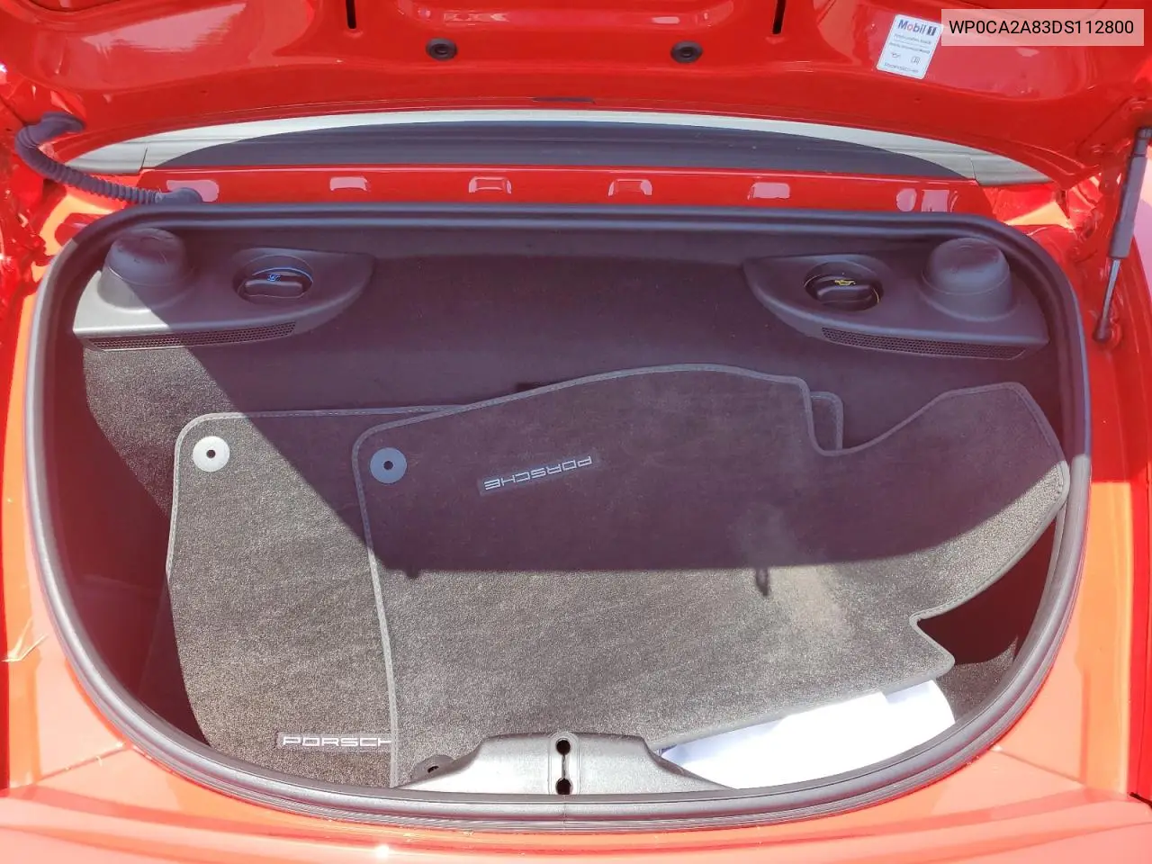 2013 Porsche Boxster VIN: WP0CA2A83DS112800 Lot: 61505485