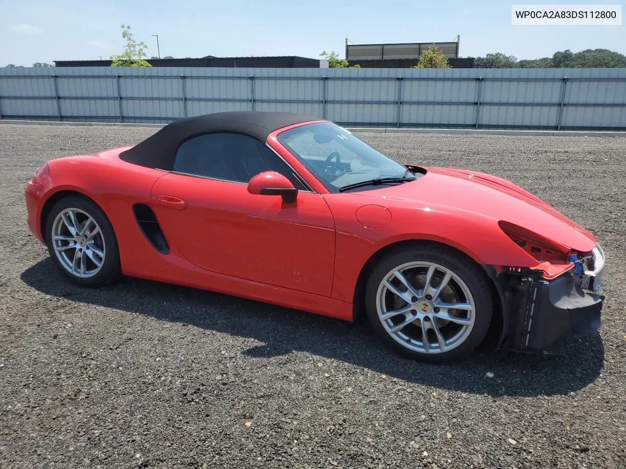 2013 Porsche Boxster VIN: WP0CA2A83DS112800 Lot: 61505485