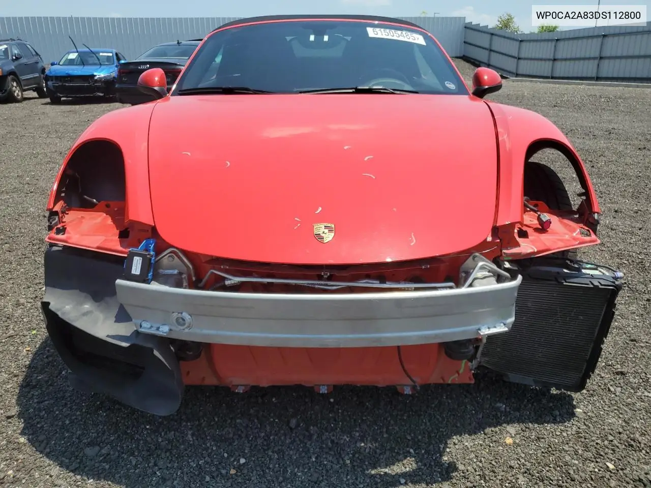 2013 Porsche Boxster VIN: WP0CA2A83DS112800 Lot: 61505485