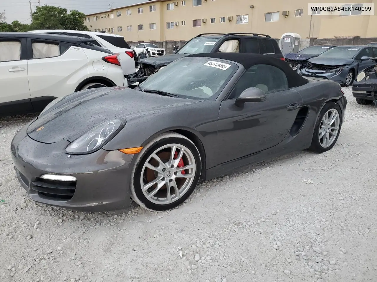 2014 Porsche Boxster S VIN: WP0CB2A84EK140099 Lot: 49575495