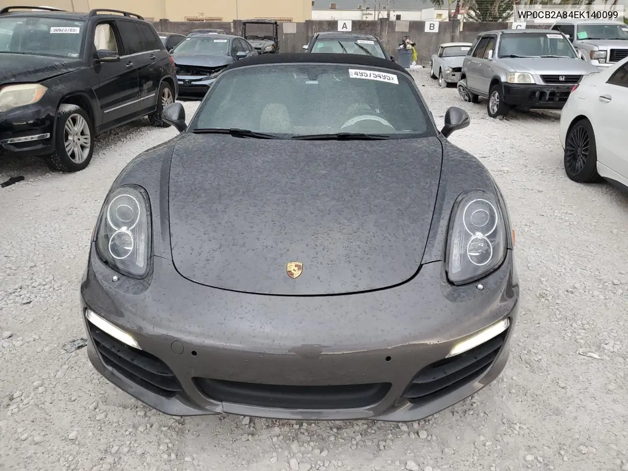 2014 Porsche Boxster S VIN: WP0CB2A84EK140099 Lot: 49575495
