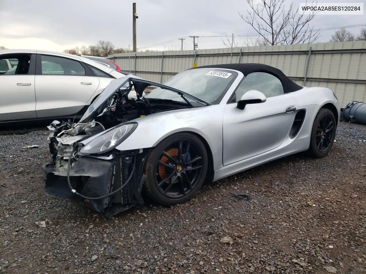 2014 Porsche Boxster VIN: WP0CA2A85ES120284 Lot: 52072815