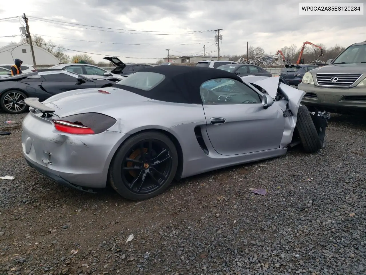 2014 Porsche Boxster VIN: WP0CA2A85ES120284 Lot: 52072815