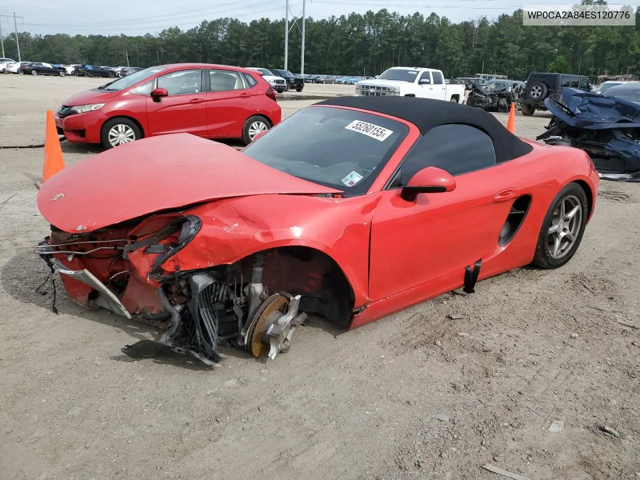 2014 Porsche Boxster VIN: WP0CA2A84ES120776 Lot: 55260155