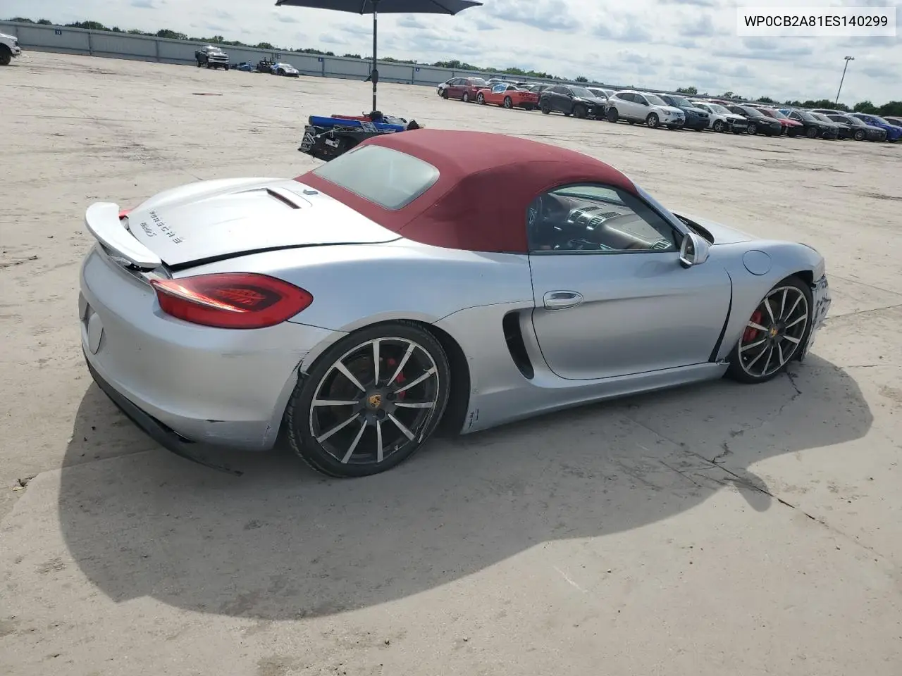 2014 Porsche Boxster S VIN: WP0CB2A81ES140299 Lot: 55287115