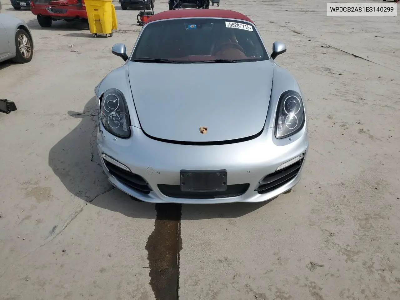 2014 Porsche Boxster S VIN: WP0CB2A81ES140299 Lot: 55287115