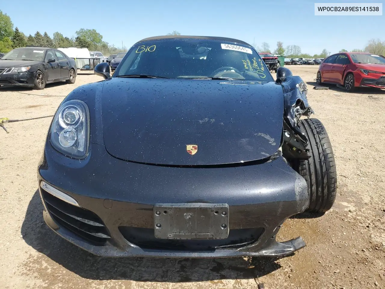 2014 Porsche Boxster S VIN: WP0CB2A89ES141538 Lot: 56360645