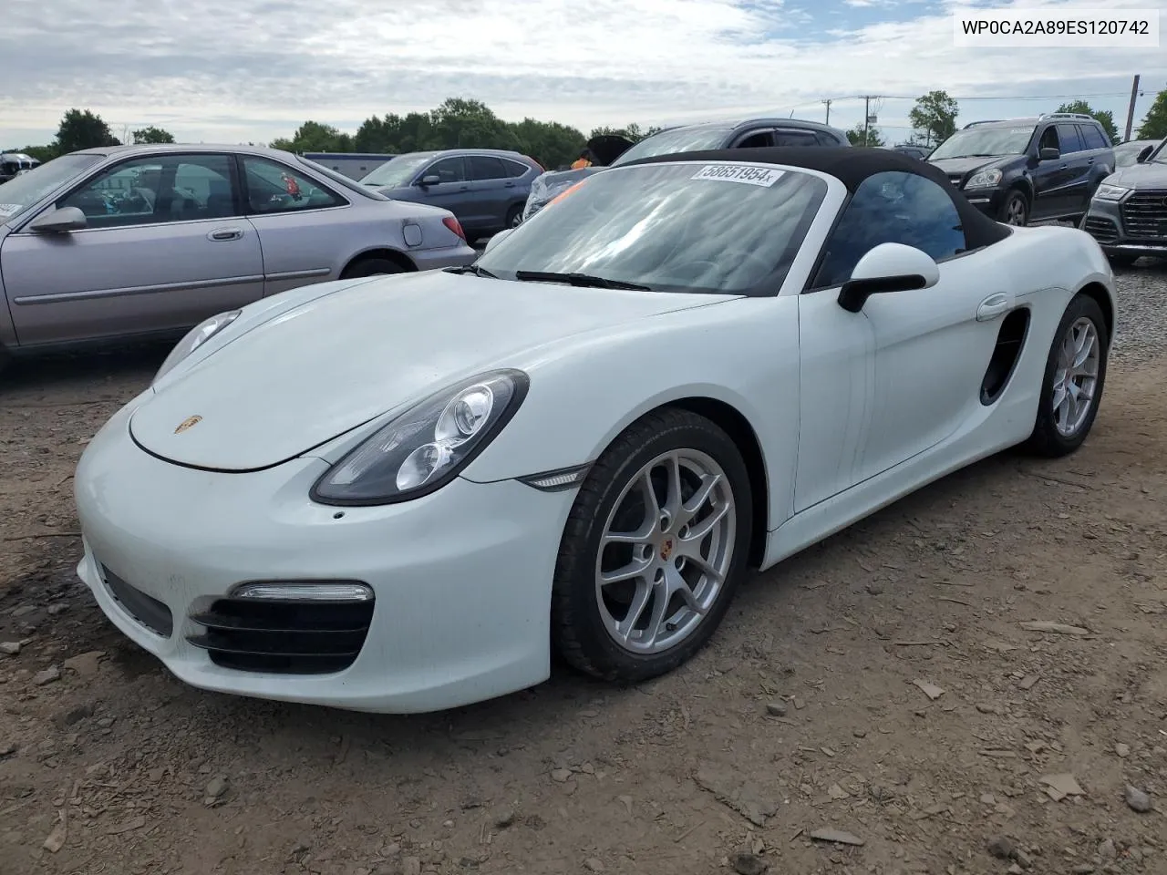 2014 Porsche Boxster VIN: WP0CA2A89ES120742 Lot: 58651954