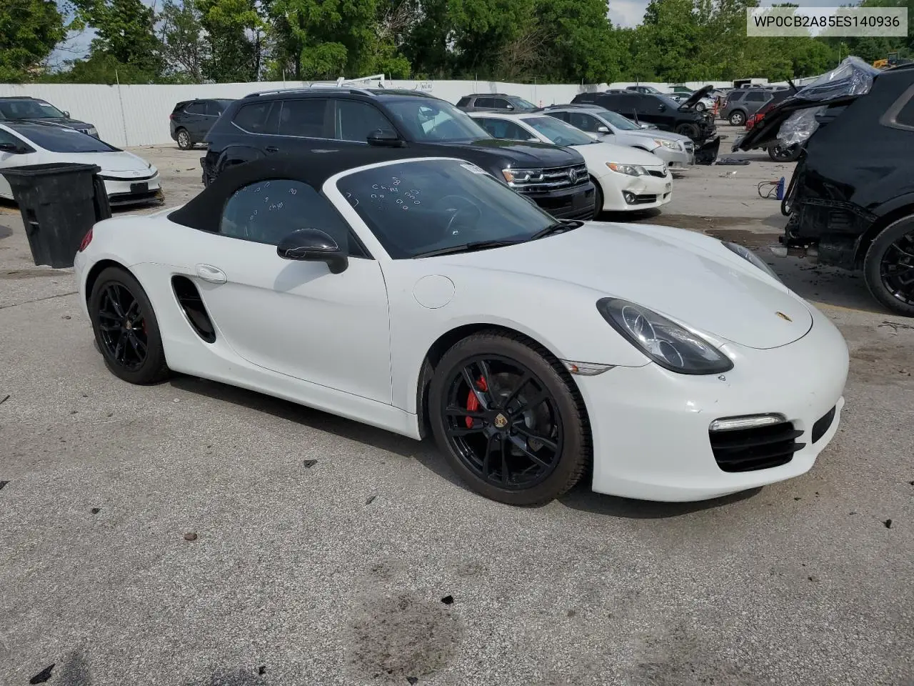 2014 Porsche Boxster S VIN: WP0CB2A85ES140936 Lot: 60685185