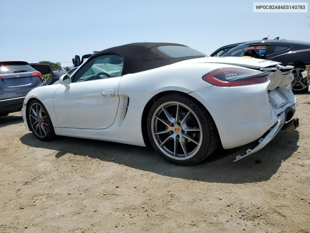 2014 Porsche Boxster S VIN: WP0CB2A86ES140783 Lot: 62143615