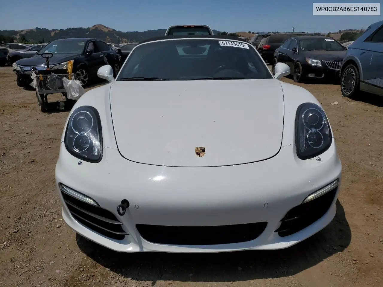 2014 Porsche Boxster S VIN: WP0CB2A86ES140783 Lot: 62143615