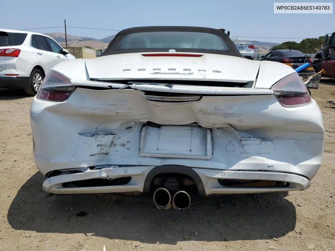 2014 Porsche Boxster S VIN: WP0CB2A86ES140783 Lot: 62143615