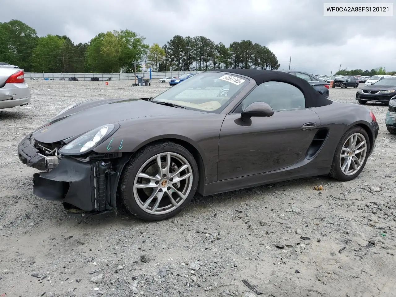 2015 Porsche Boxster VIN: WP0CA2A88FS120121 Lot: 50591195