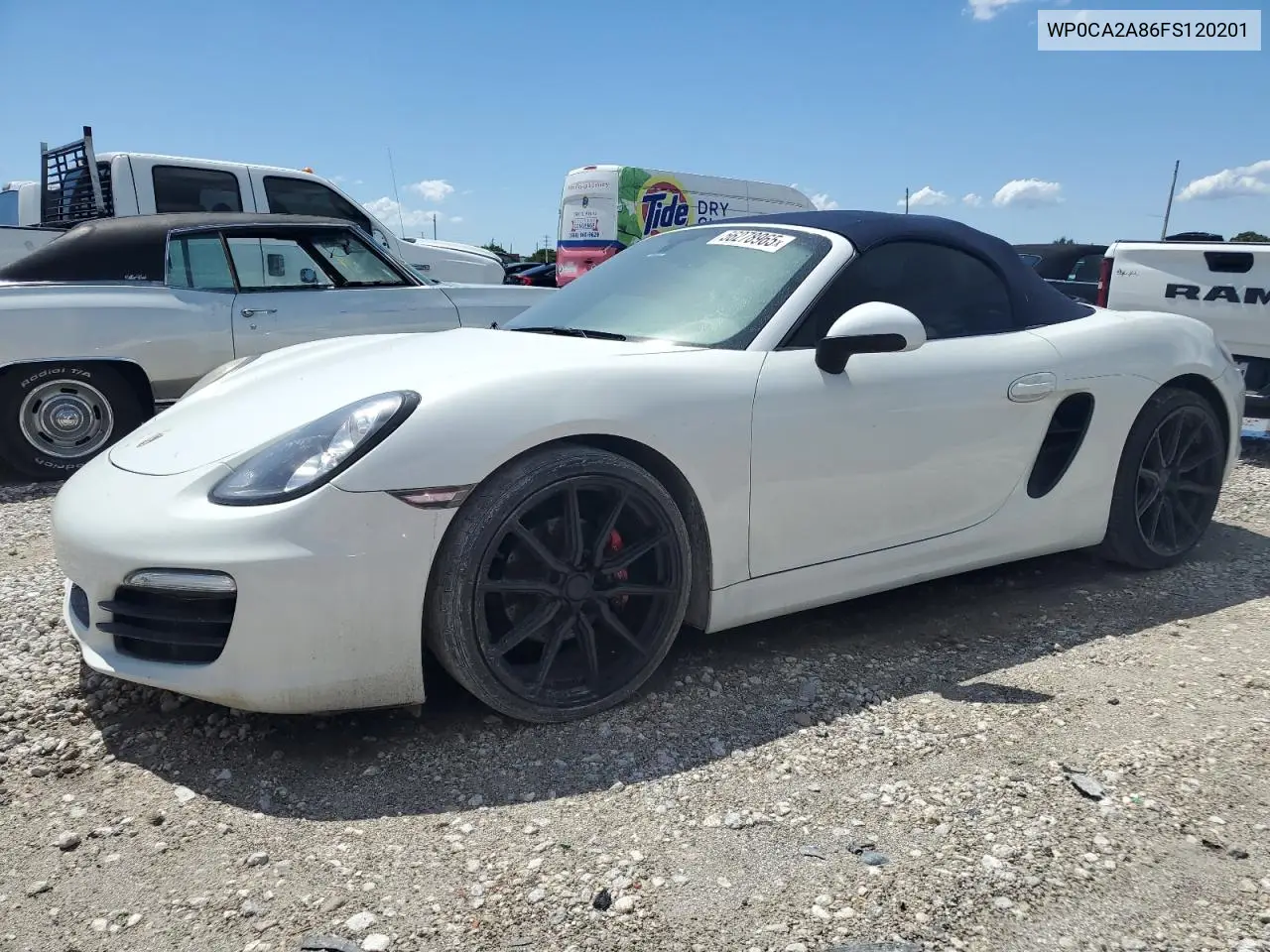 2015 Porsche Boxster VIN: WP0CA2A86FS120201 Lot: 56278965