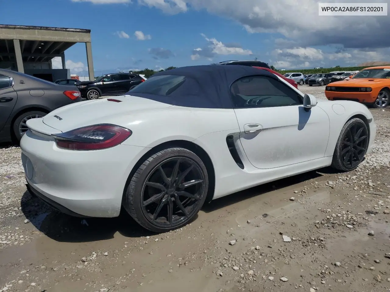 2015 Porsche Boxster VIN: WP0CA2A86FS120201 Lot: 56278965