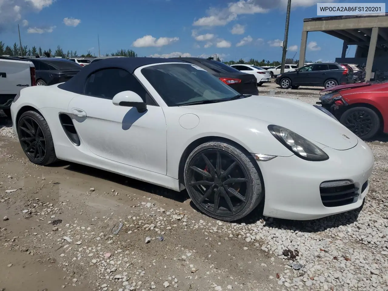2015 Porsche Boxster VIN: WP0CA2A86FS120201 Lot: 56278965
