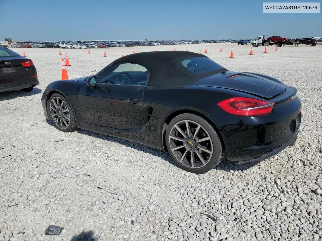 2016 Porsche Boxster VIN: WP0CA2A81GS120673 Lot: 52178365