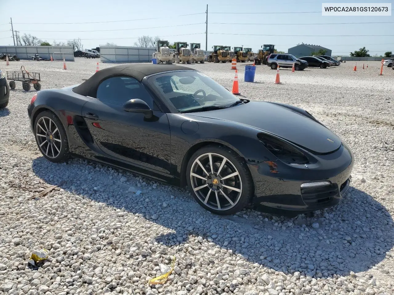 2016 Porsche Boxster VIN: WP0CA2A81GS120673 Lot: 52178365