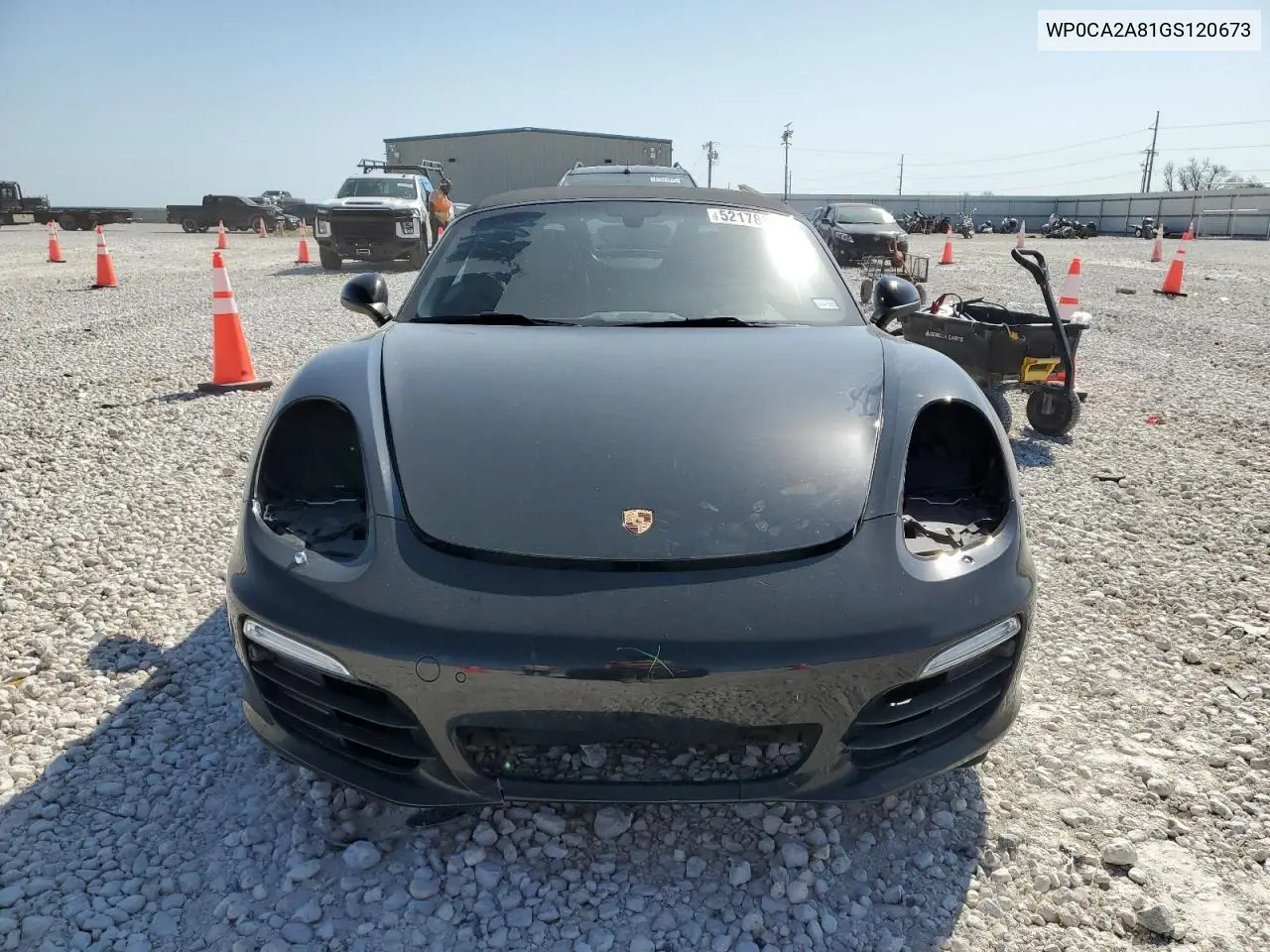 2016 Porsche Boxster VIN: WP0CA2A81GS120673 Lot: 52178365