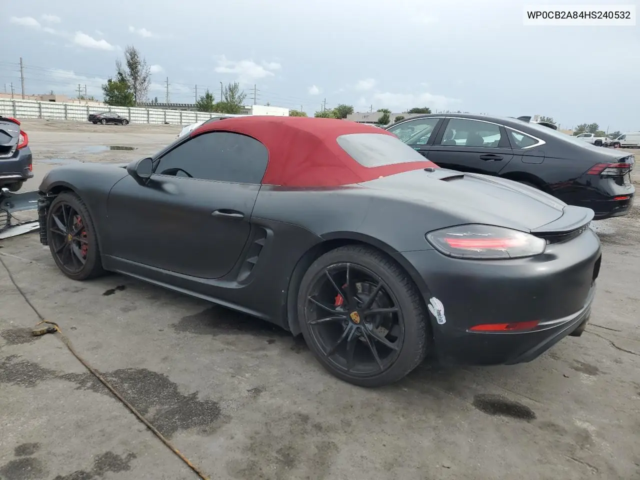 2017 Porsche Boxster S VIN: WP0CB2A84HS240532 Lot: 46464495