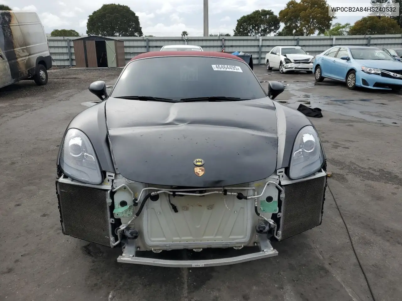 2017 Porsche Boxster S VIN: WP0CB2A84HS240532 Lot: 46464495