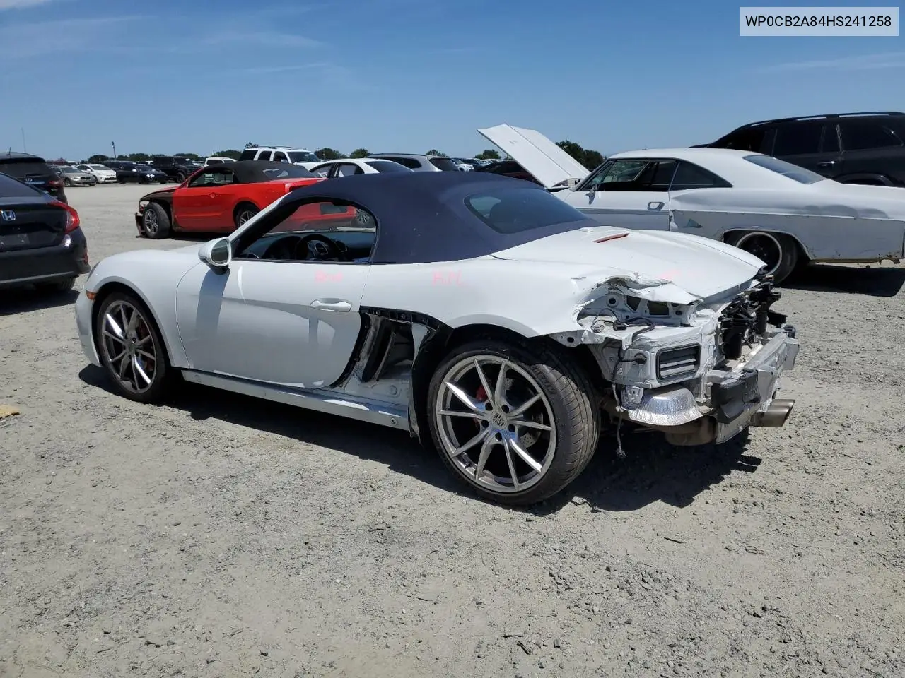 2017 Porsche Boxster S VIN: WP0CB2A84HS241258 Lot: 55527825