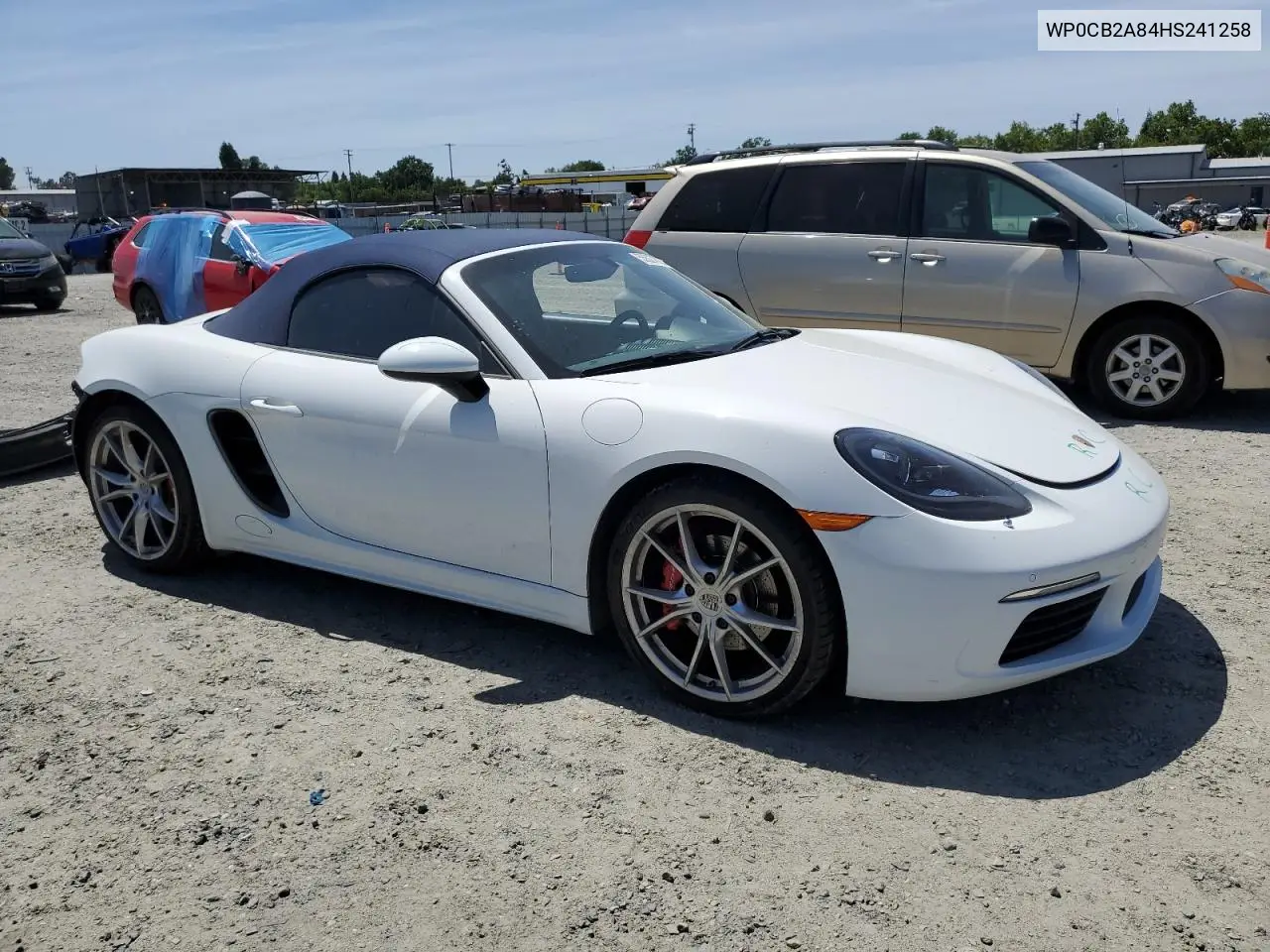 2017 Porsche Boxster S VIN: WP0CB2A84HS241258 Lot: 55527825