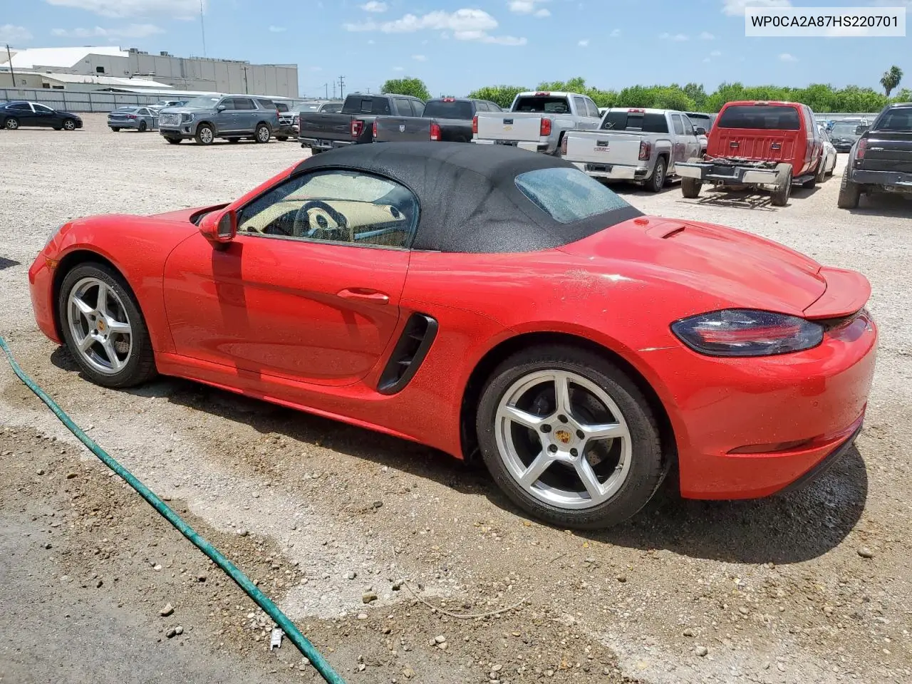 2017 Porsche Boxster VIN: WP0CA2A87HS220701 Lot: 65716365