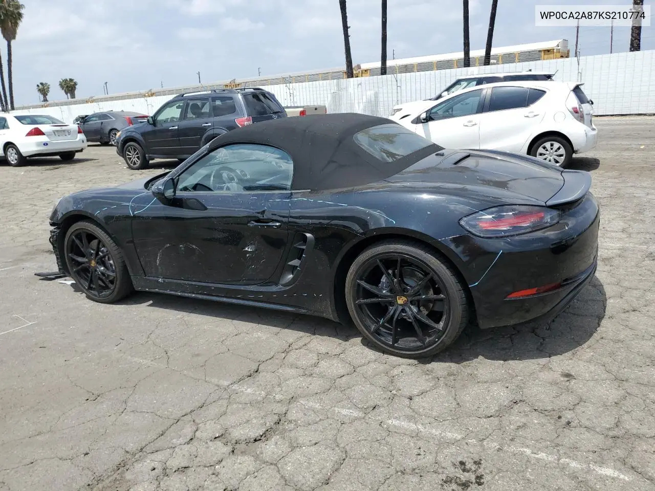 2019 Porsche Boxster Base VIN: WP0CA2A87KS210774 Lot: 53678975