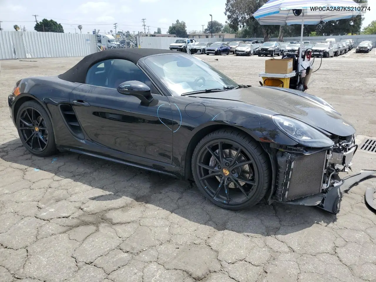 2019 Porsche Boxster Base VIN: WP0CA2A87KS210774 Lot: 53678975