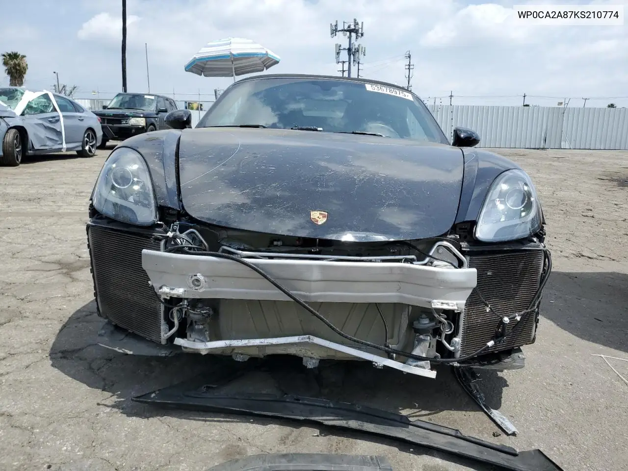 2019 Porsche Boxster Base VIN: WP0CA2A87KS210774 Lot: 53678975