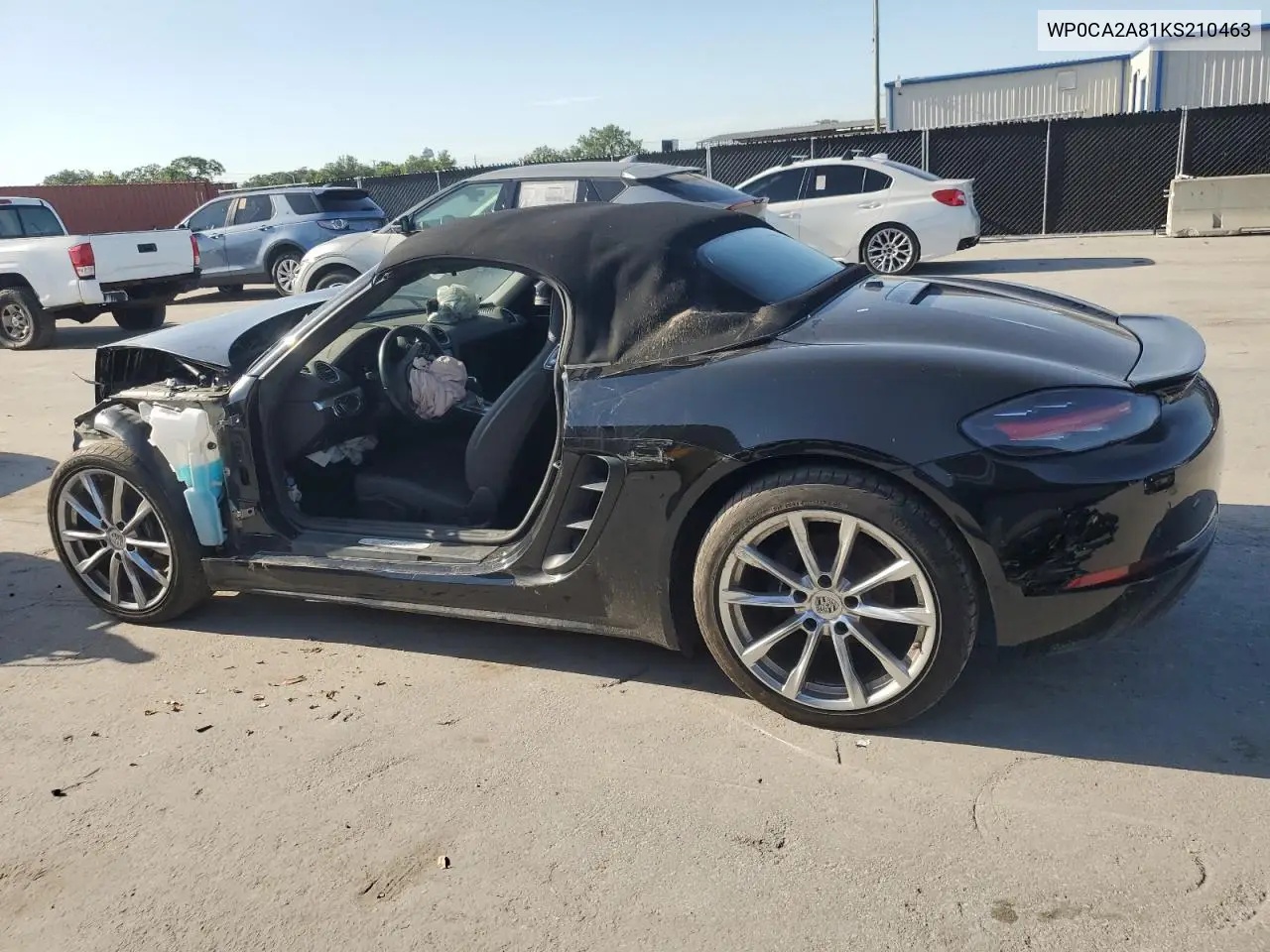 2019 Porsche Boxster Base VIN: WP0CA2A81KS210463 Lot: 57274135
