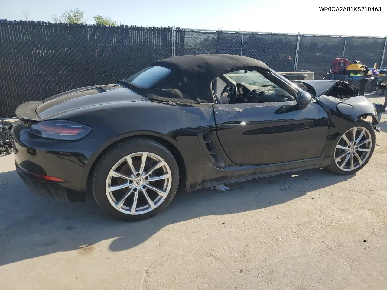 2019 Porsche Boxster Base VIN: WP0CA2A81KS210463 Lot: 57274135