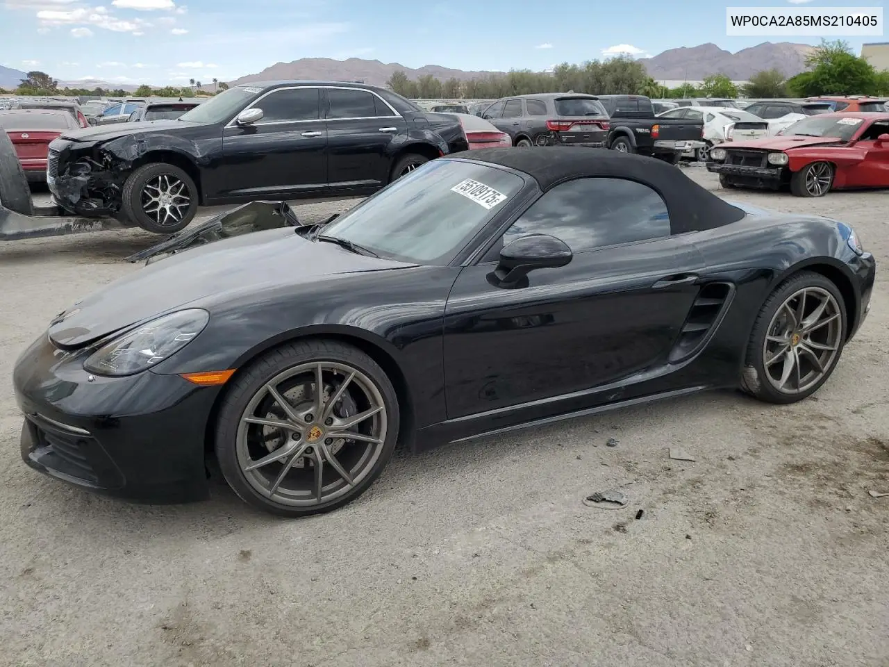2021 Porsche Boxster Base VIN: WP0CA2A85MS210405 Lot: 55109175
