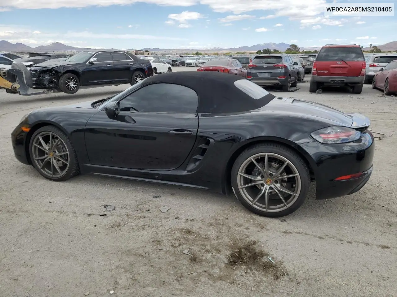 2021 Porsche Boxster Base VIN: WP0CA2A85MS210405 Lot: 55109175