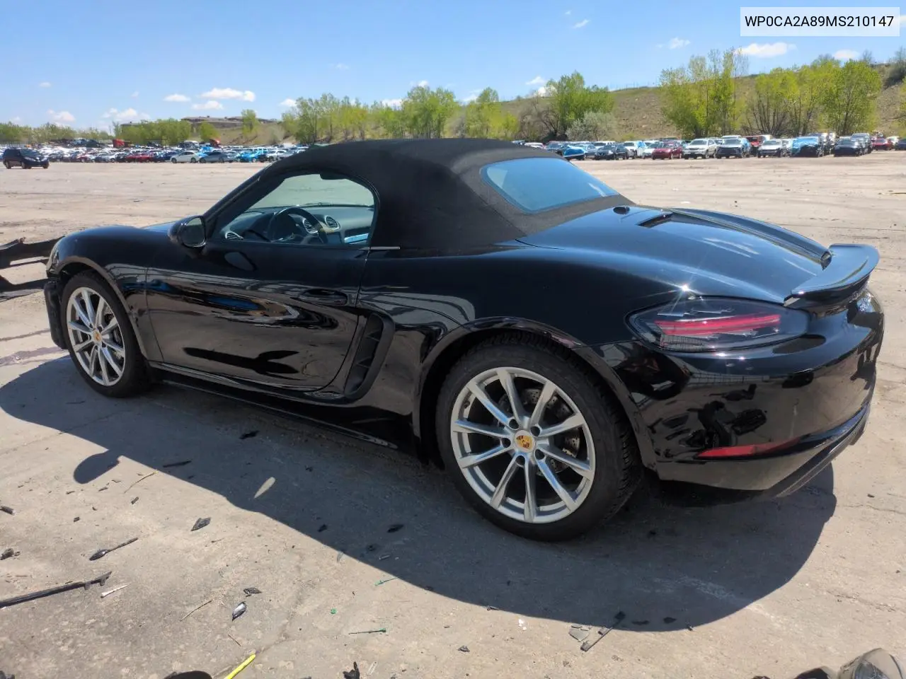 2021 Porsche Boxster Base VIN: WP0CA2A89MS210147 Lot: 56422555