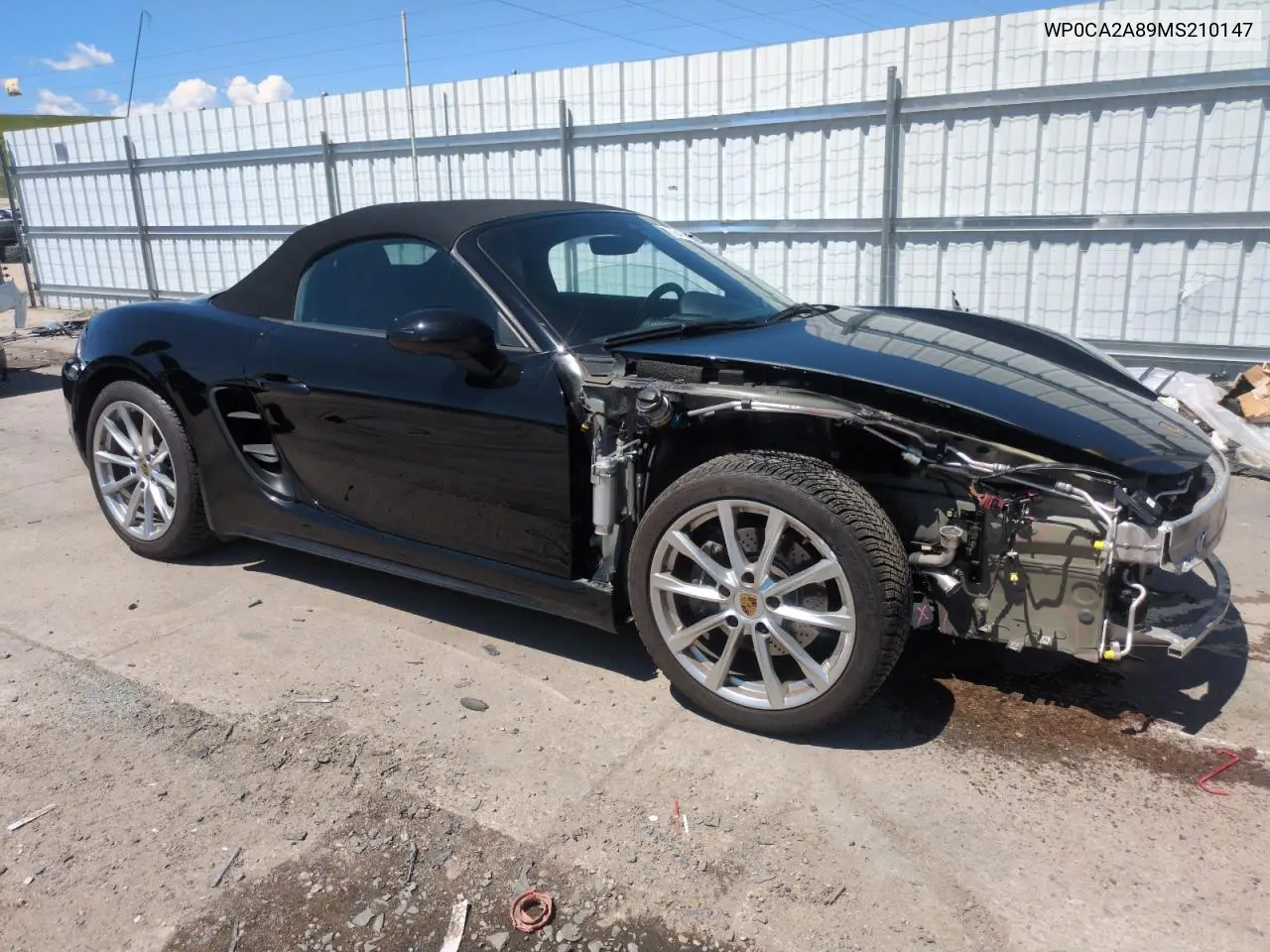 2021 Porsche Boxster Base VIN: WP0CA2A89MS210147 Lot: 56422555
