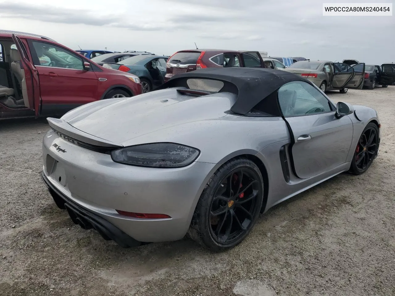 2021 Porsche Boxster Spyder VIN: WP0CC2A80MS240454 Lot: 74727154