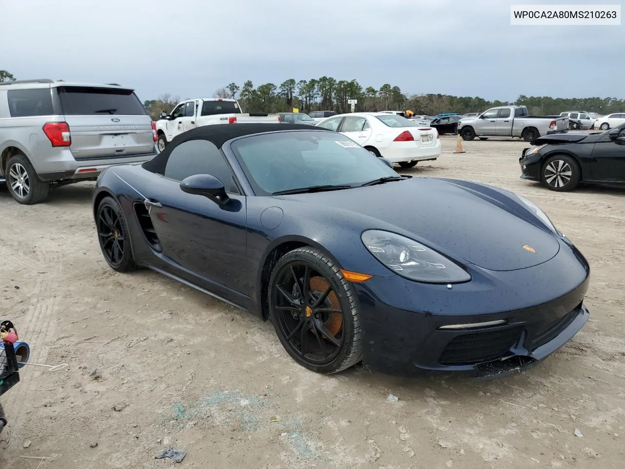 2021 Porsche Boxster Base VIN: WP0CA2A80MS210263 Lot: 88675115